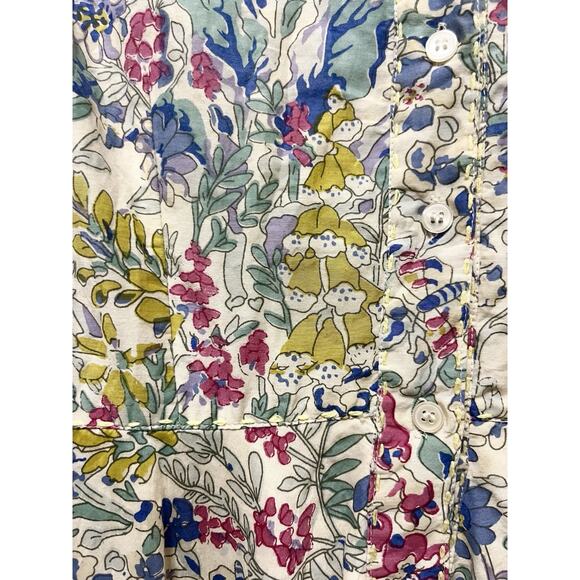 Project Alabama 6P Dainty Floral Silk Blend Fit Flare Dress Southern Cottagecore - Picture 12 of 14